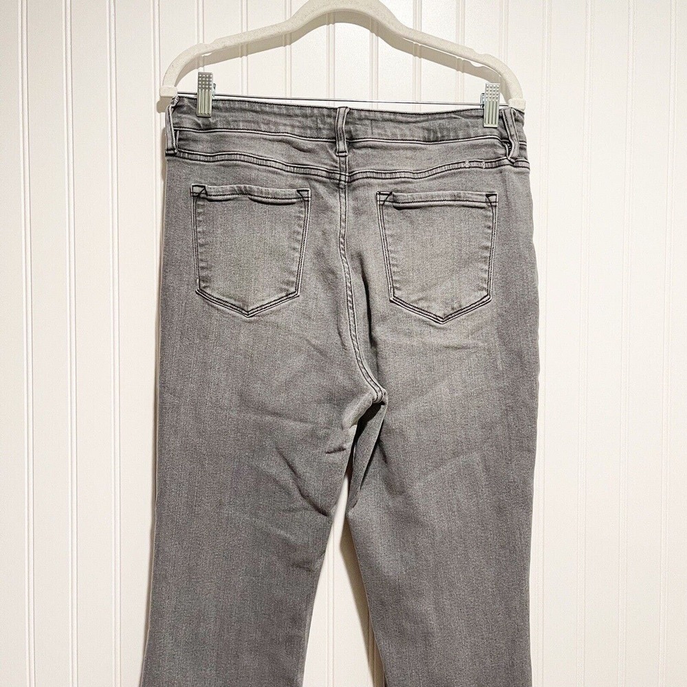 KanCan Grey Rainn Ultra High Rise Flare Jeans Button Fly Size 31 - Picture 6 of 8